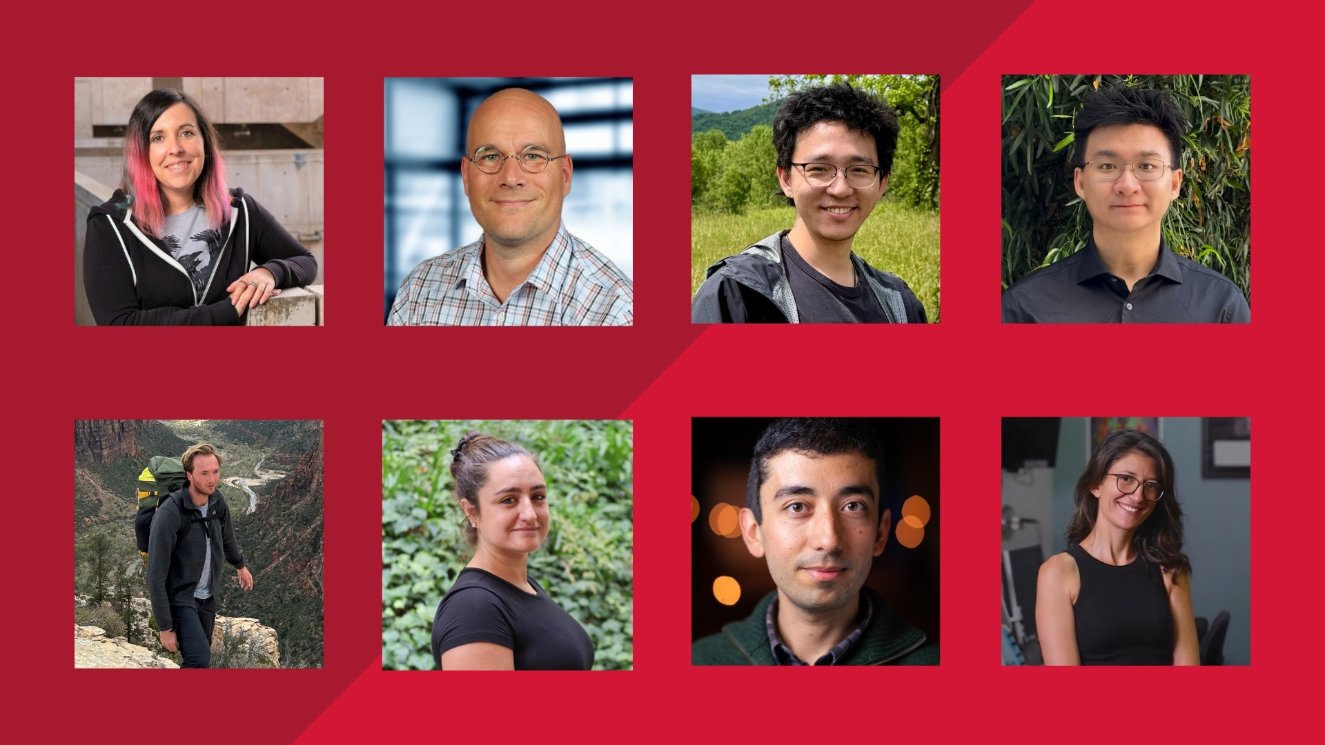 Closeup of new faculty members