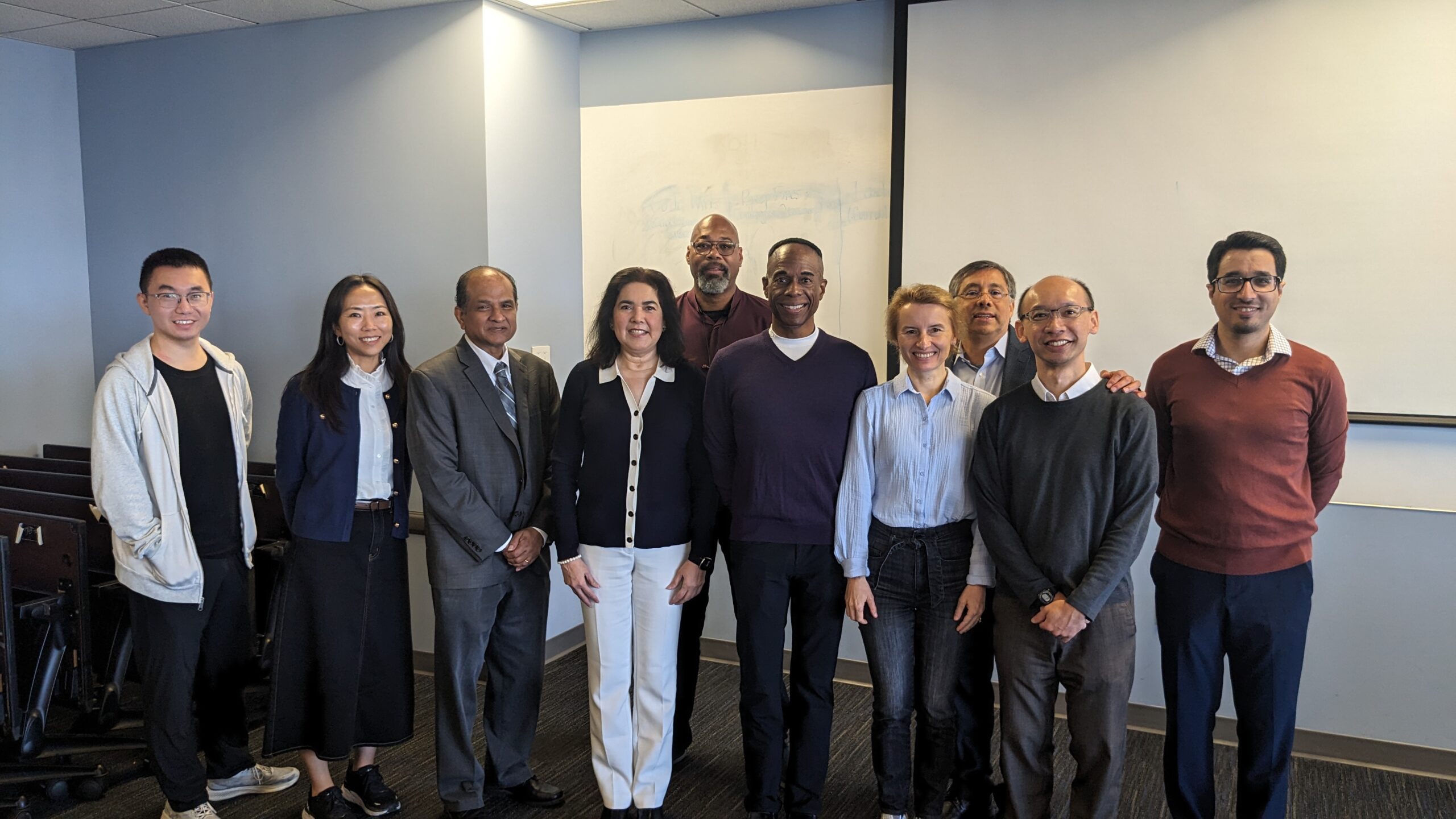 Applied Mathematics Professor Antonio Palacios and team attend a kickoff meeting to start their project funded by the Department of Defense’s Multidisciplinary University Research Initiative (MURI) program