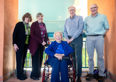 Betty Klaas visits SDSU chemistry labs